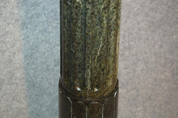 Large Fluted Marble Column, 19th Century 151 Cm