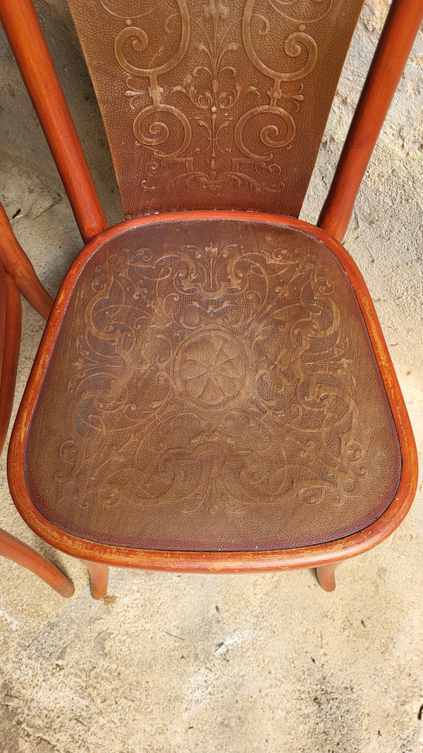 Paar Jugendstil-Stühle von Thonet 1900's