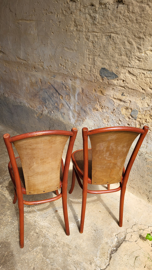 Paar Jugendstil-Stühle von Thonet 1900's