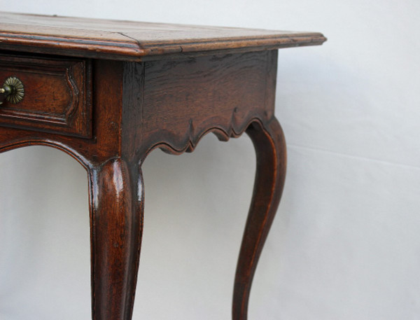 Table Louis XV En Chêne  XVIIIe Siècle
