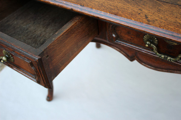 Table Louis XV En Chêne  XVIIIe Siècle