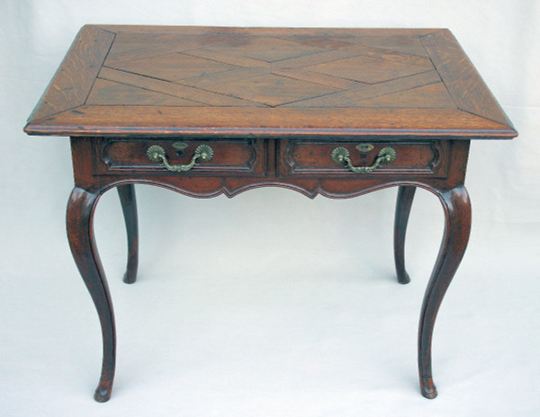 Table Louis XV En Chêne  XVIIIe Siècle