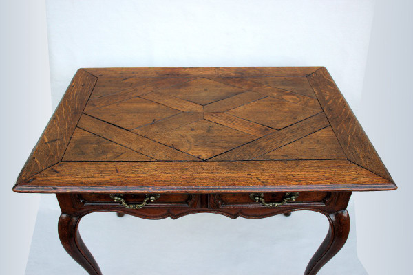 Table Louis XV En Chêne  XVIIIe Siècle