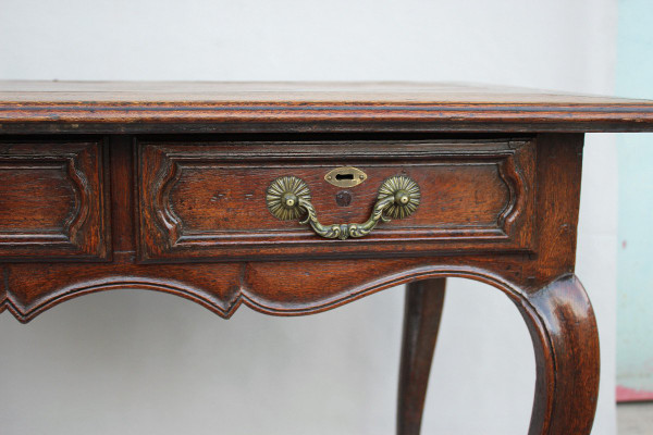 Table Louis XV En Chêne  XVIIIe Siècle