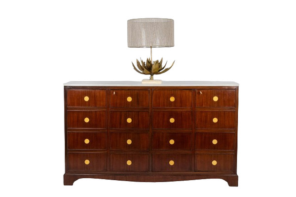 Credenza "trompe-l'oeil" in palissandro. 1950 circa. LS5875856T