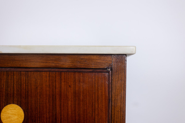 Credenza "trompe-l'oeil" in palissandro. 1950 circa. LS5875856T