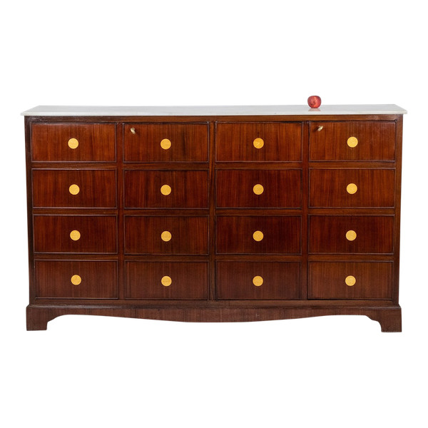 Credenza "trompe-l'oeil" in palissandro. 1950 circa. LS5875856T