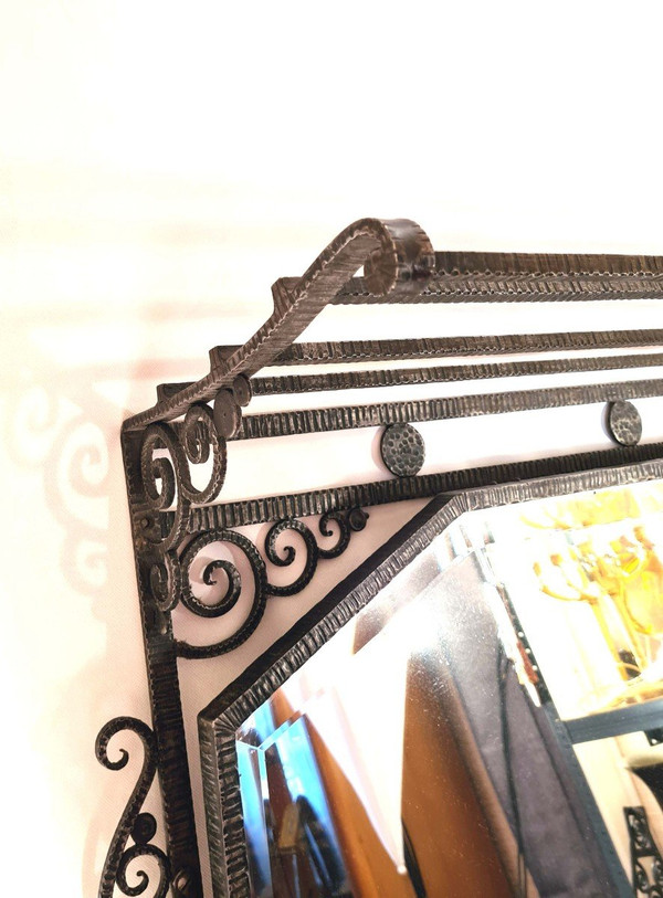 Miroir Art Déco Fer Forgé