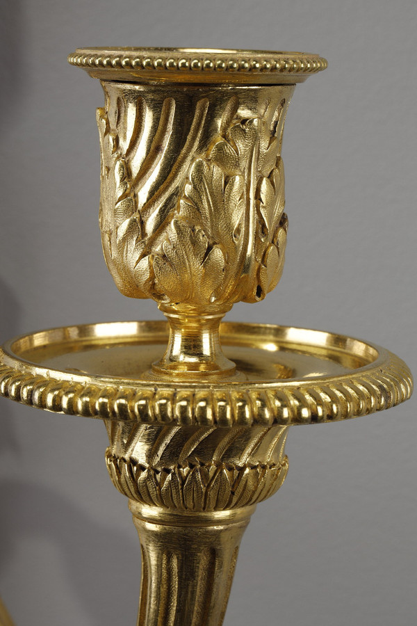 PAIR OF ORMOLU SCONCES IN THE LOUIS XVI STYLE 