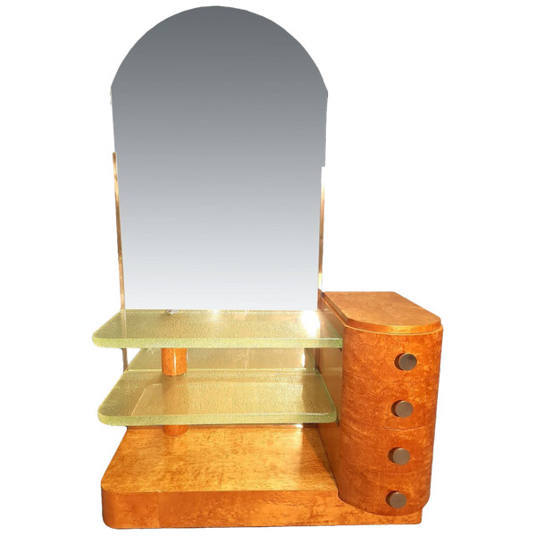 Psyche In Birch And Art Deco Glass Slabs