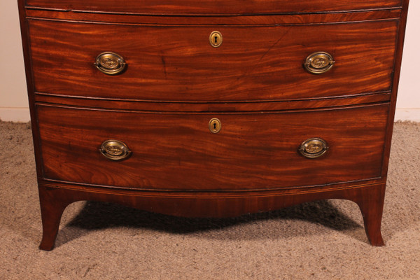 Petite Commode Bombée En Acajou époque Regency Circa 1800
