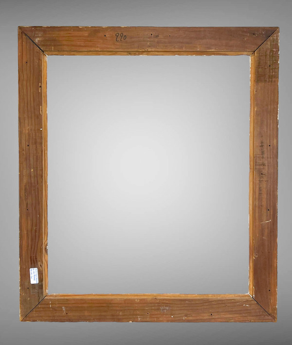 CADRE ANCIEN MONTPARNASSE EN BOIS SCULPTÉ PATINÉ POUR PEINTURE 60 CM X 51 CM