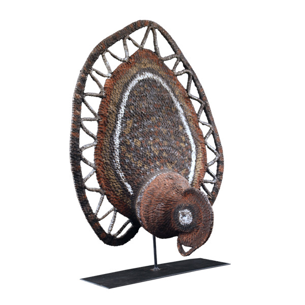 Masque à igname, art tribal, art océanien, vannerie, Papouasie Nouvelle Guinée, Art océanien