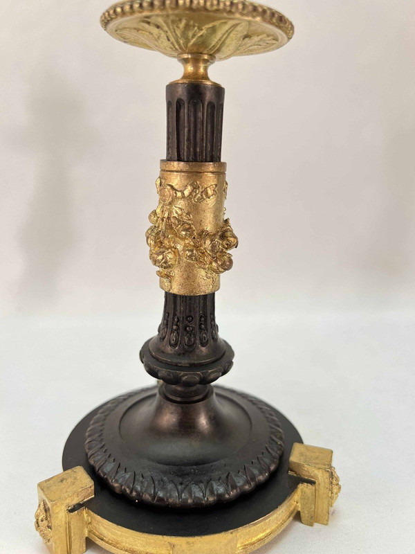 Paar Bronze-Kerzenständer von Henri Picard