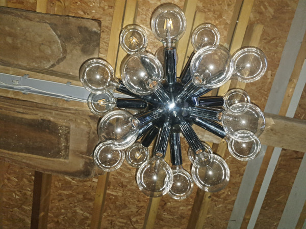 Vintage 24-light “Sputnik” Pendant Chandelier
