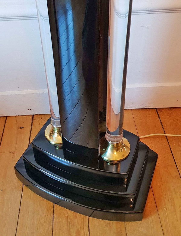 1970 Floor Lamp Lacquer And Lucite By Eric Maville And Jean Claude Mahey