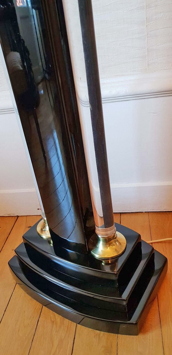 1970 Floor Lamp Lacquer And Lucite By Eric Maville And Jean Claude Mahey