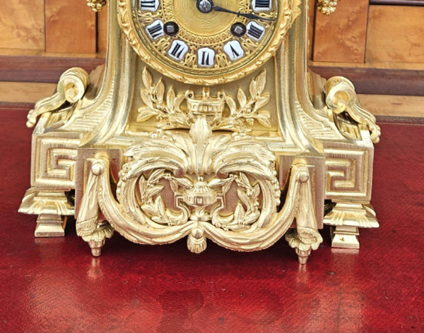 Louis XVI Borne Clock In Gilt Bronze