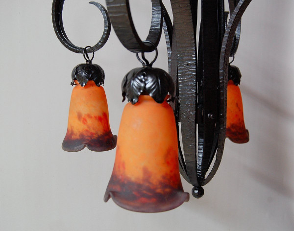 Lustre Art Déco Nics Frères Et Degué