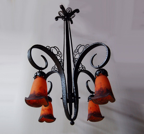 Lustre Art Déco Nics Frères Et Degué