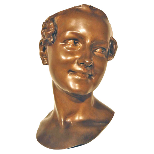 Secondo Jean-baptiste Carpeaux (1827-1875) Bronzo "la donna napoletana che ride"