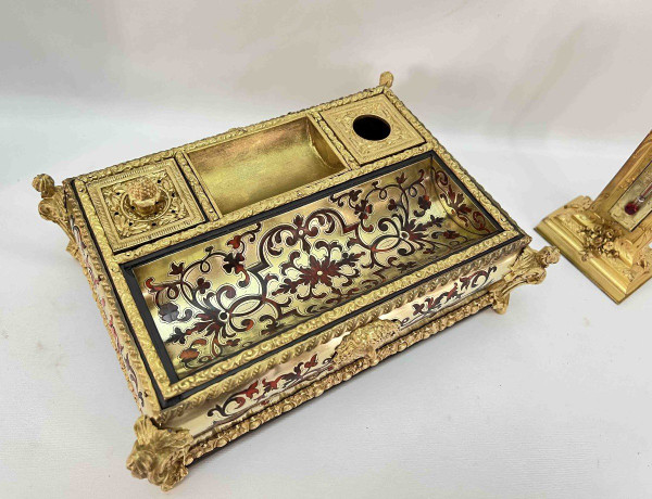 Necessaire De Bureau En Marqueterie Boulle XIXème
