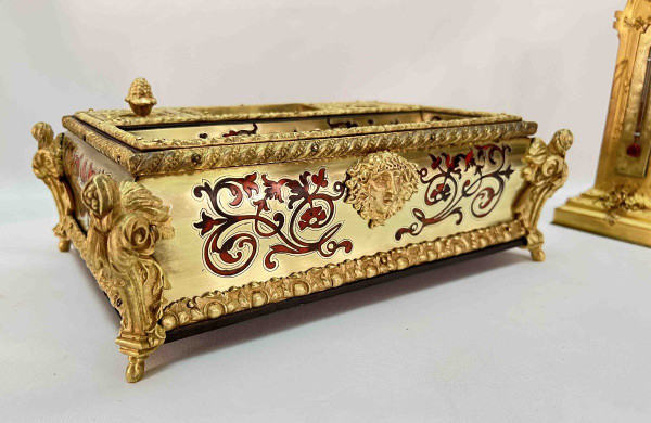 Necessaire De Bureau En Marqueterie Boulle XIXème