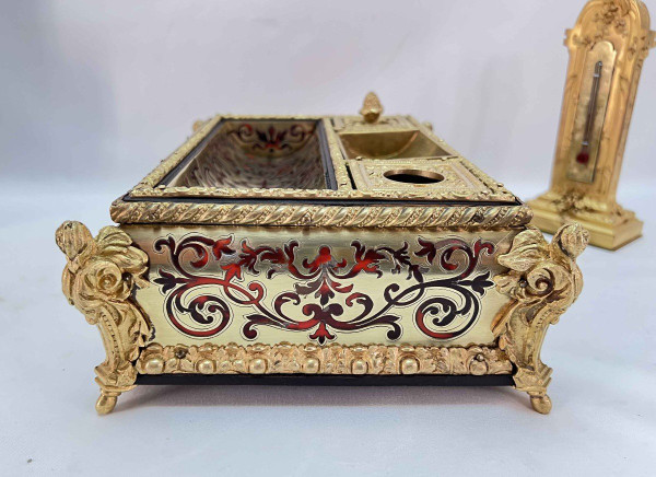 Necessaire De Bureau En Marqueterie Boulle XIXème