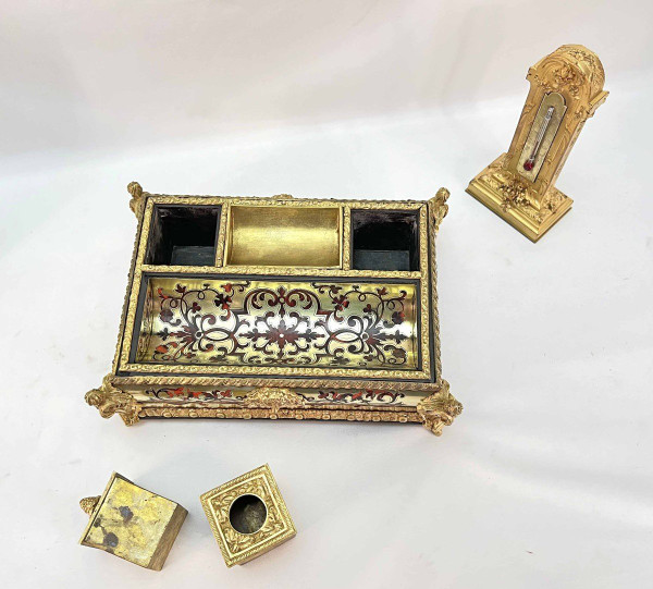 Necessaire De Bureau En Marqueterie Boulle XIXème