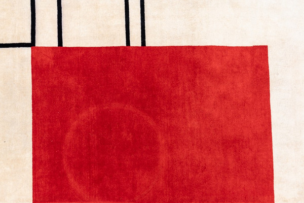 Handwoven tapestry inspired by Eileen Gray. March 2023.