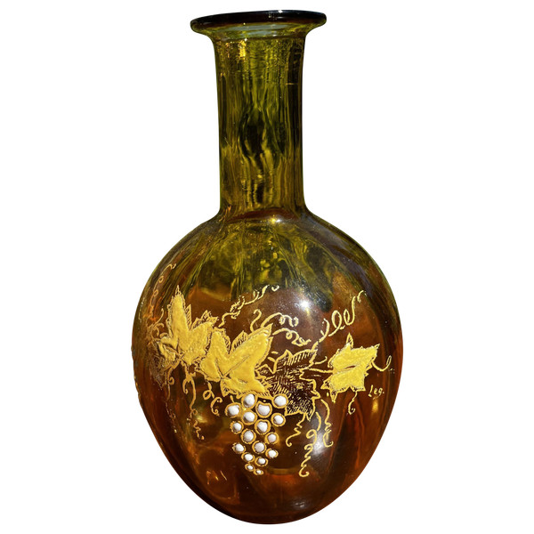 Carafe verre signé LEGRAS