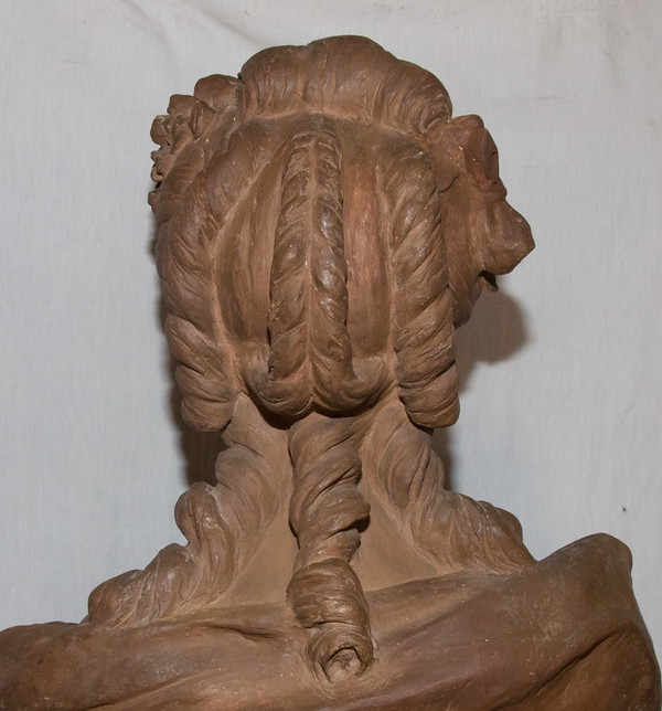 Busto in terracotta di Maria Antonietta B Feinberg, fine del XIX secolo