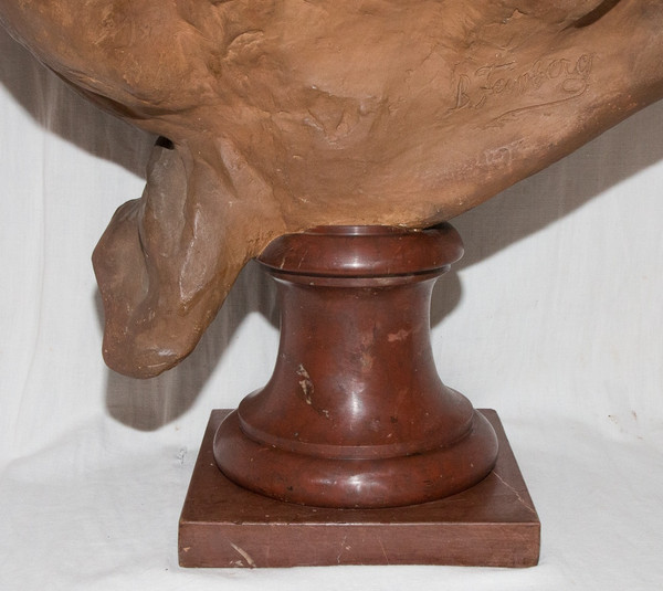 Busto in terracotta di Maria Antonietta B Feinberg, fine del XIX secolo