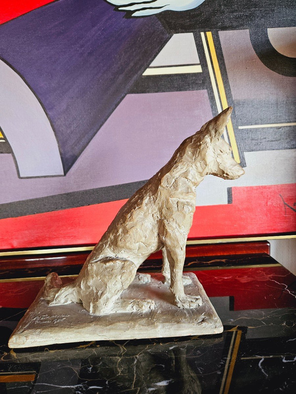 Art Deco Terracotta Signed A. Thorand Paris 1935
