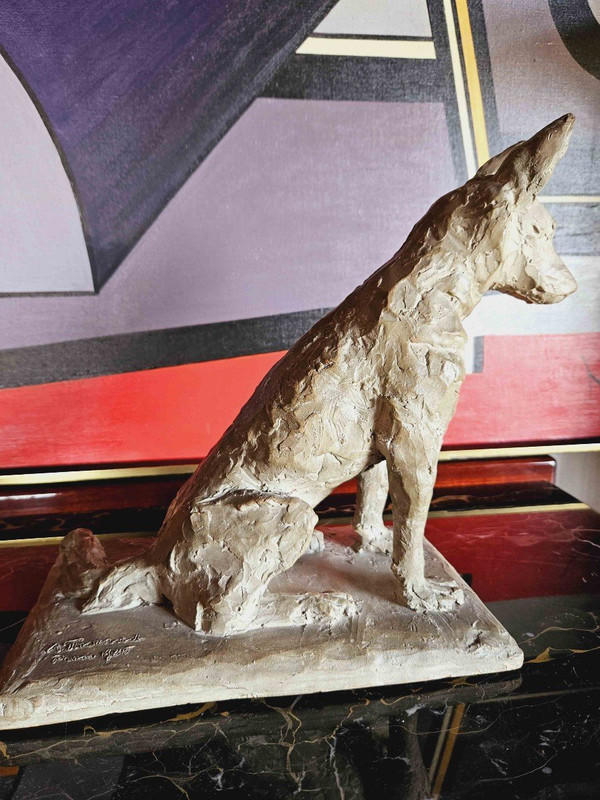 Art Deco Terracotta Signed A. Thorand Paris 1935