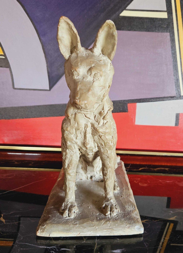 Art Deco Terracotta Signed A. Thorand Paris 1935