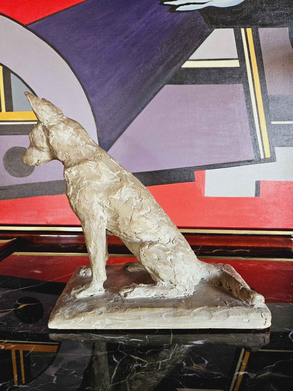 Art Deco Terracotta Signed A. Thorand Paris 1935