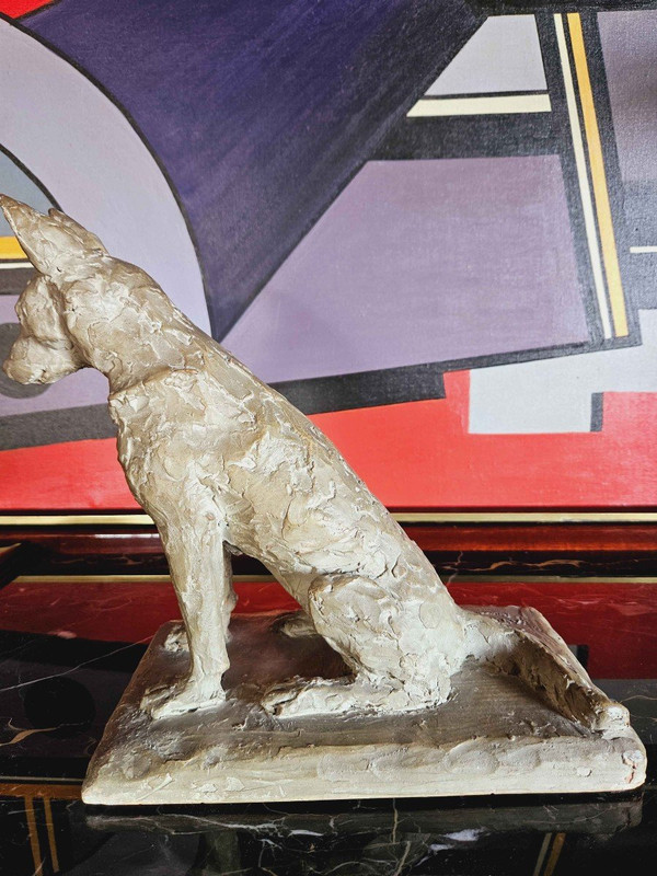Art Deco Terracotta Signed A. Thorand Paris 1935