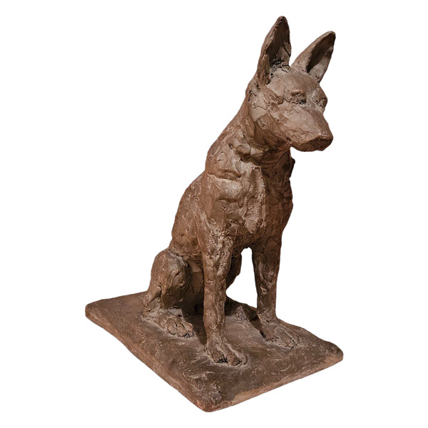 Art Deco Terracotta Signed A. Thorand Paris 1935