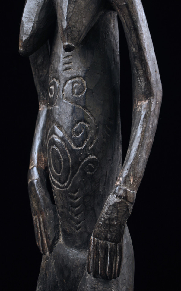 Figure de culte Nogwi, sculpture, art tribal, Papouasie Nouvelle Guinée, art océanien, Statue