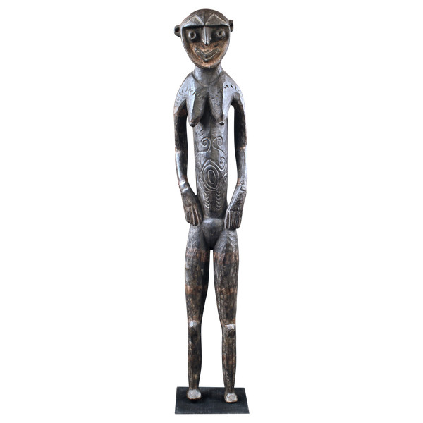 Figure de culte Nogwi, sculpture, art tribal, Papouasie Nouvelle Guinée, art océanien, Statue