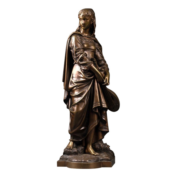 Scultura in bronzo di Eutrope Bouret (1833-1906)