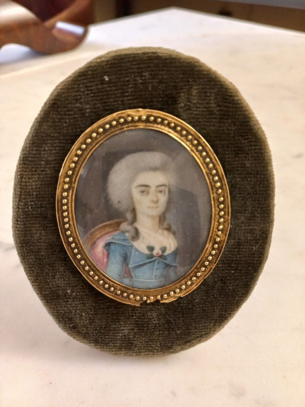 18th Century Miniature Gold Frame