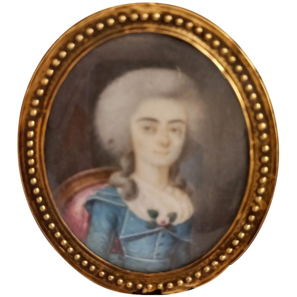 18th Century Miniature Gold Frame