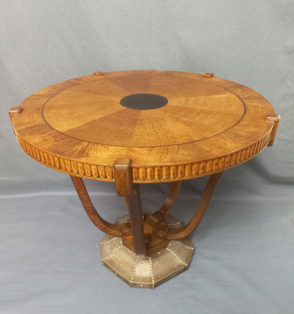 Art Deco pedestal table, De Coene Frères