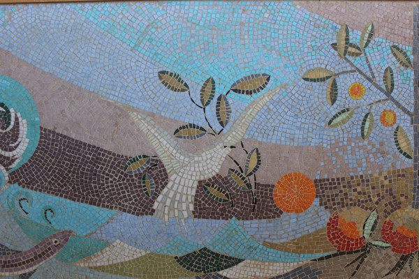 Mosaïque Représentant La Mer Vers 1950 Par Girardet