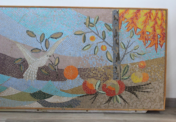 Mosaïque Représentant La Mer Vers 1950 Par Girardet