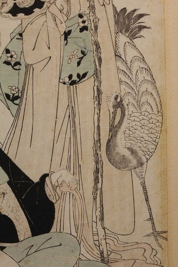 Japanese print 'The 3 beauties' by Toyokuni I (1769-1825)