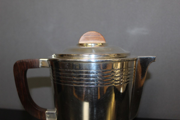 Coffee And Tea Service In Silver Metal Circa 1930