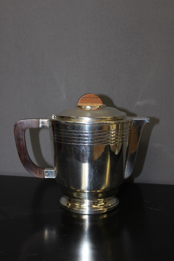 Coffee And Tea Service In Silver Metal Circa 1930